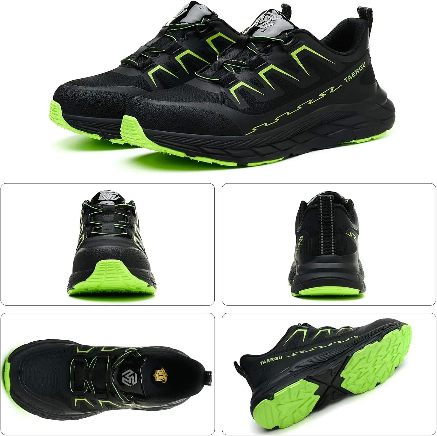 Steel Toe Shoes for Men Lightweight Indestructible Safety Work Shoes Non Slip Resistant Steel Toe Sneakers