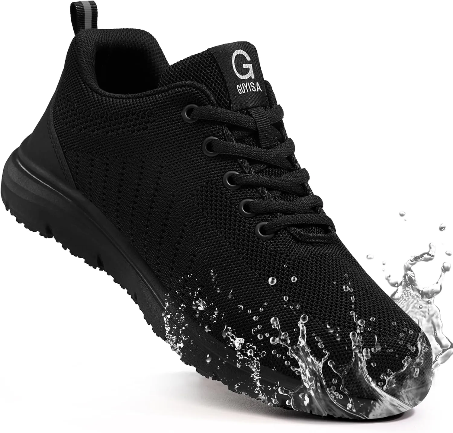Steel Toe Shoes for Men Lightweight Work Shoes Safety Shoes Air Cushioned Steel Toe Sneakers Indestructible Steel Tennis Toe Shoes Construction Industrial Work Safety Sneakers