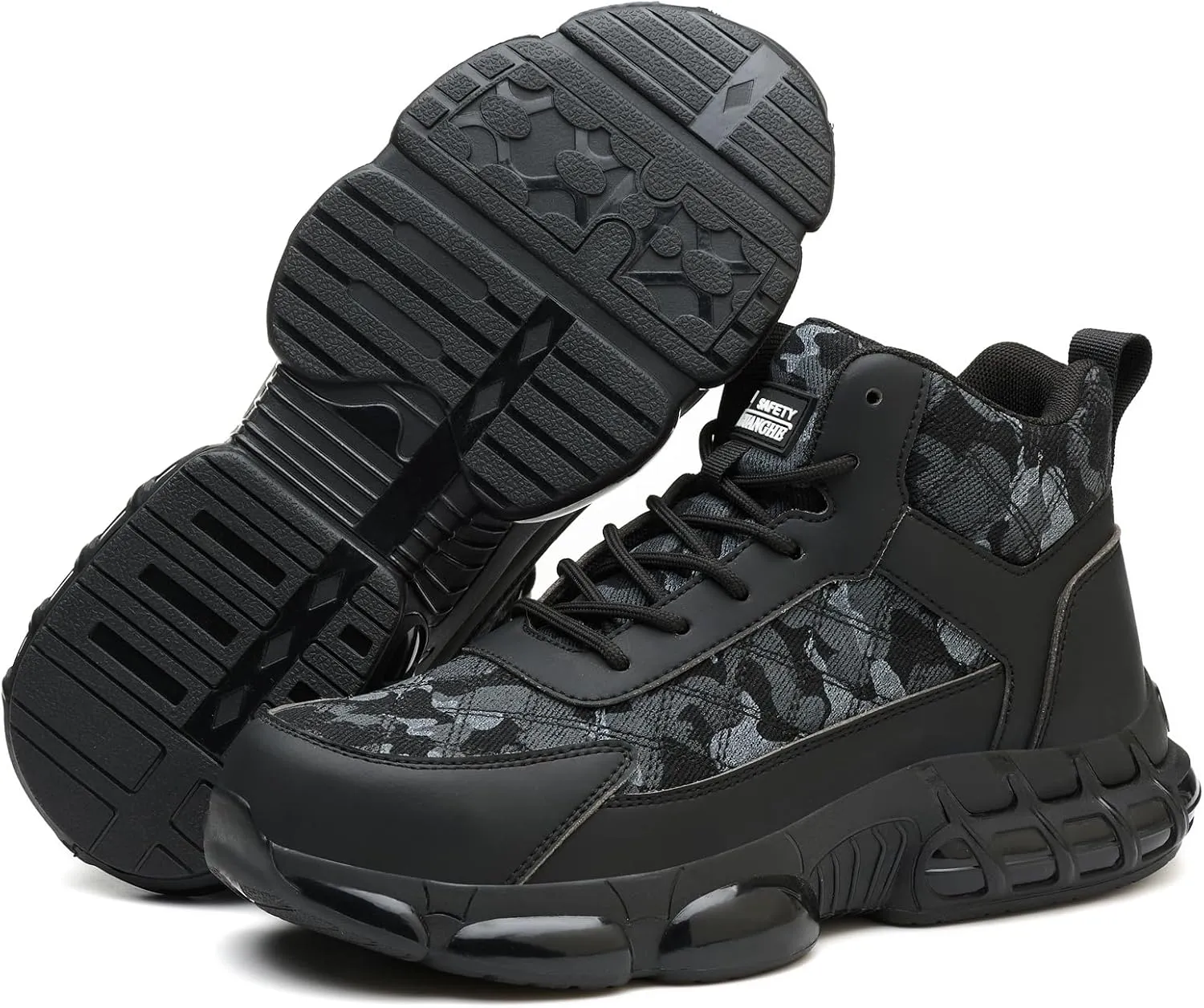 Steel Toe Shoes for Men Women Comfortable Breathable Safety Work Shoes Lightweight Indestructible Puncture Proof Steel Toe Sneakers