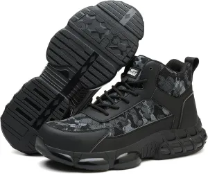 Steel Toe Shoes for Men Women Comfortable Breathable Safety Work Shoes Lightweight Indestructible Puncture Proof Steel Toe Sneakers