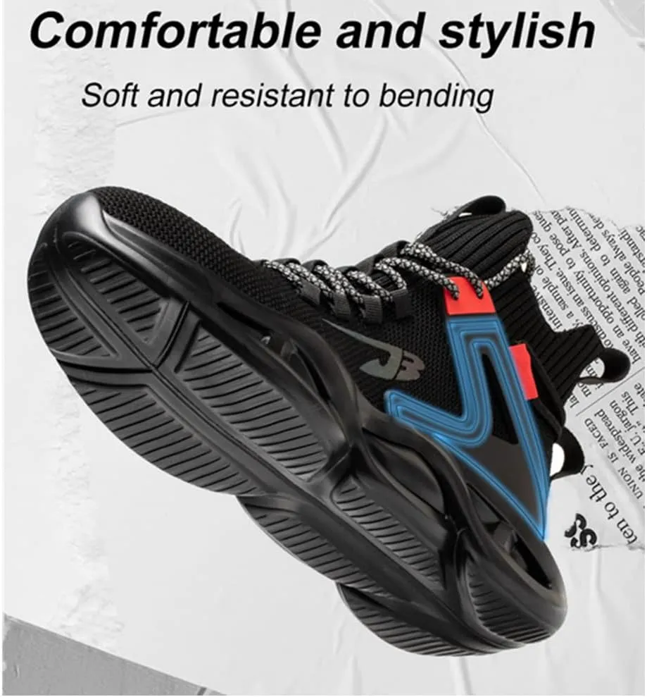 Steel Toe Shoes for Men Women Comfortable Fashion Safety Boots Lightweight Industrial & Construction Work Shoes