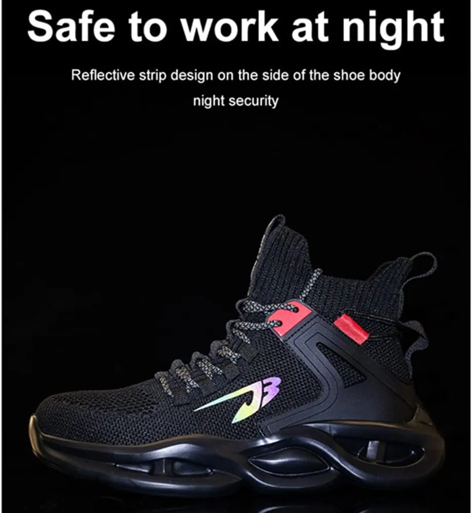 Steel Toe Shoes for Men Women Comfortable Fashion Safety Boots Lightweight Industrial & Construction Work Shoes