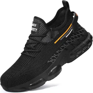 Steel Toe Shoes for Men Women Comfortable Lightweight Composite Toe Work Shoes Cushion Indestructible Construction Safety Toe Sneakers