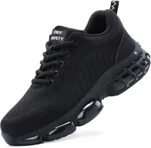 Steel Toe Work Shoes for Men Women Comfortable Lightweight Cushion Composite Toe Construction Safety Toe Shoes