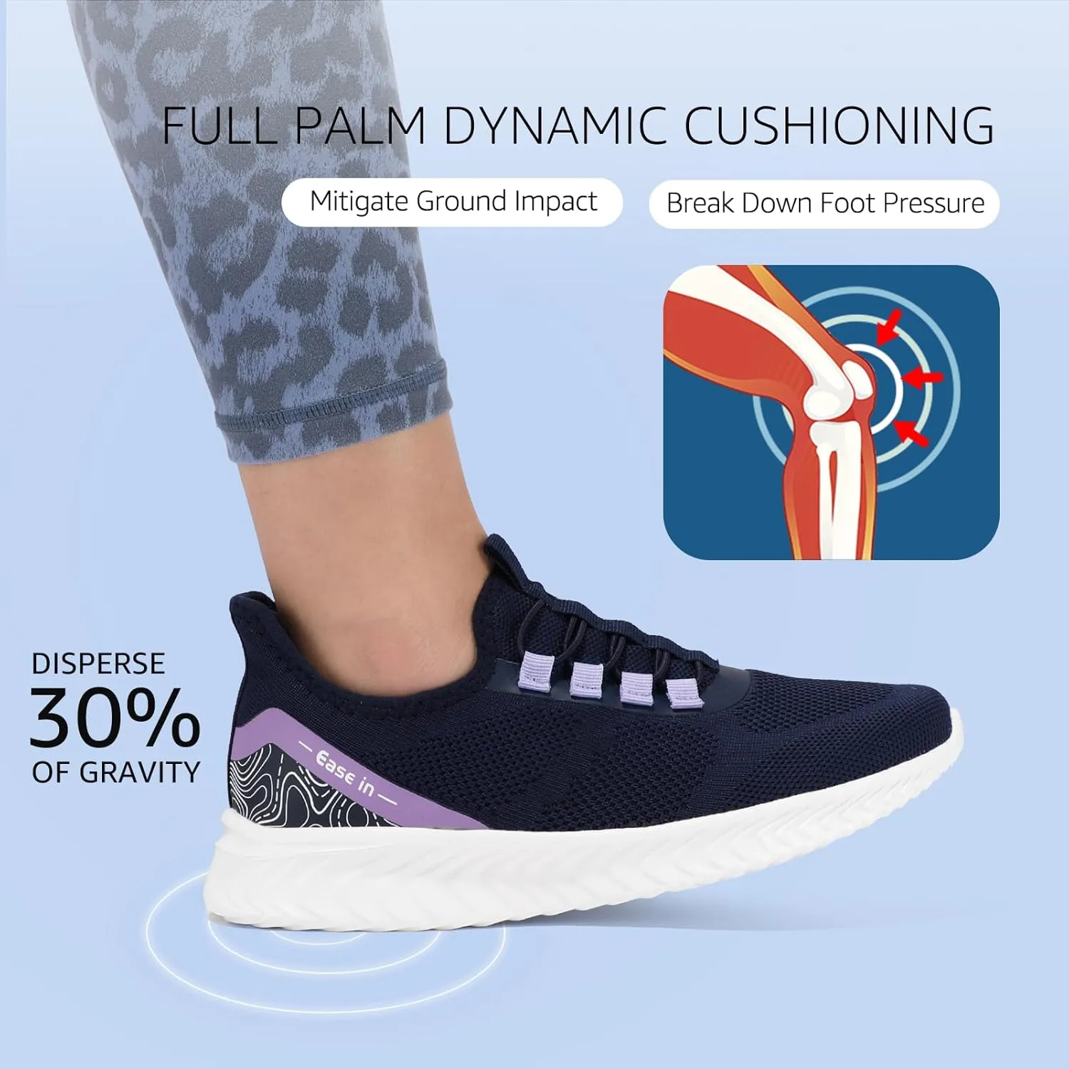 STQ Slip On Shoes Women Orthopedic Walking Sneakers Lightweight Ladies Pregnancy Maternity Tennis Shoes for Plantar Fasciitis Relief
