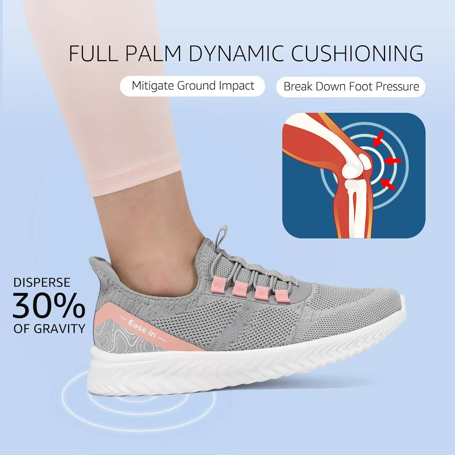 STQ Slip On Shoes Women Orthopedic Walking Sneakers Lightweight Ladies Pregnancy Maternity Tennis Shoes for Plantar Fasciitis Relief