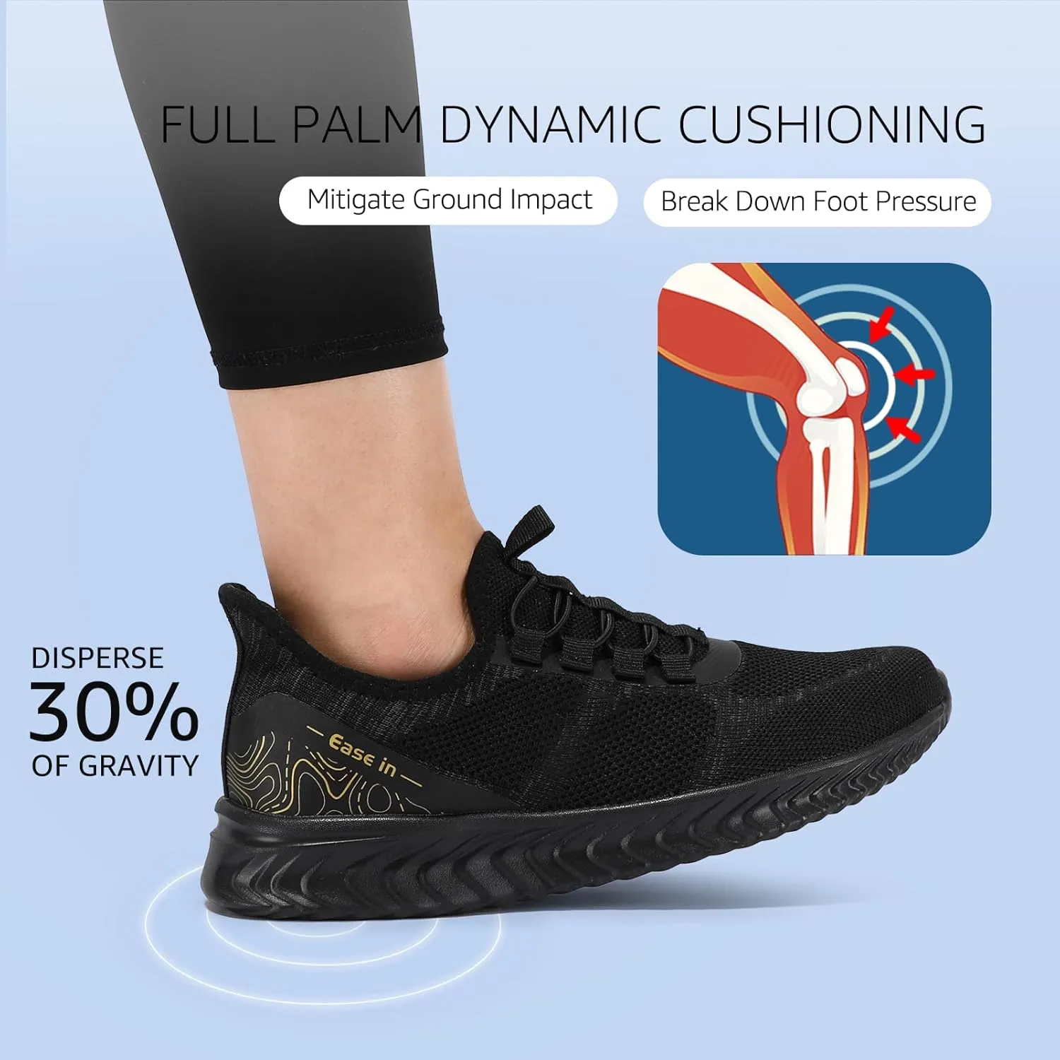 STQ Slip On Shoes Women Orthopedic Walking Sneakers Lightweight Ladies Pregnancy Maternity Tennis Shoes for Plantar Fasciitis Relief