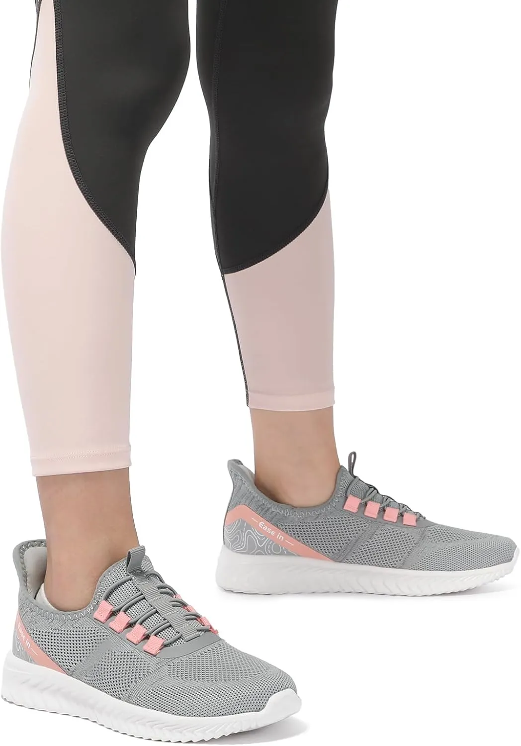 STQ Slip On Shoes Women Orthopedic Walking Sneakers Lightweight Ladies Pregnancy Maternity Tennis Shoes for Plantar Fasciitis Relief