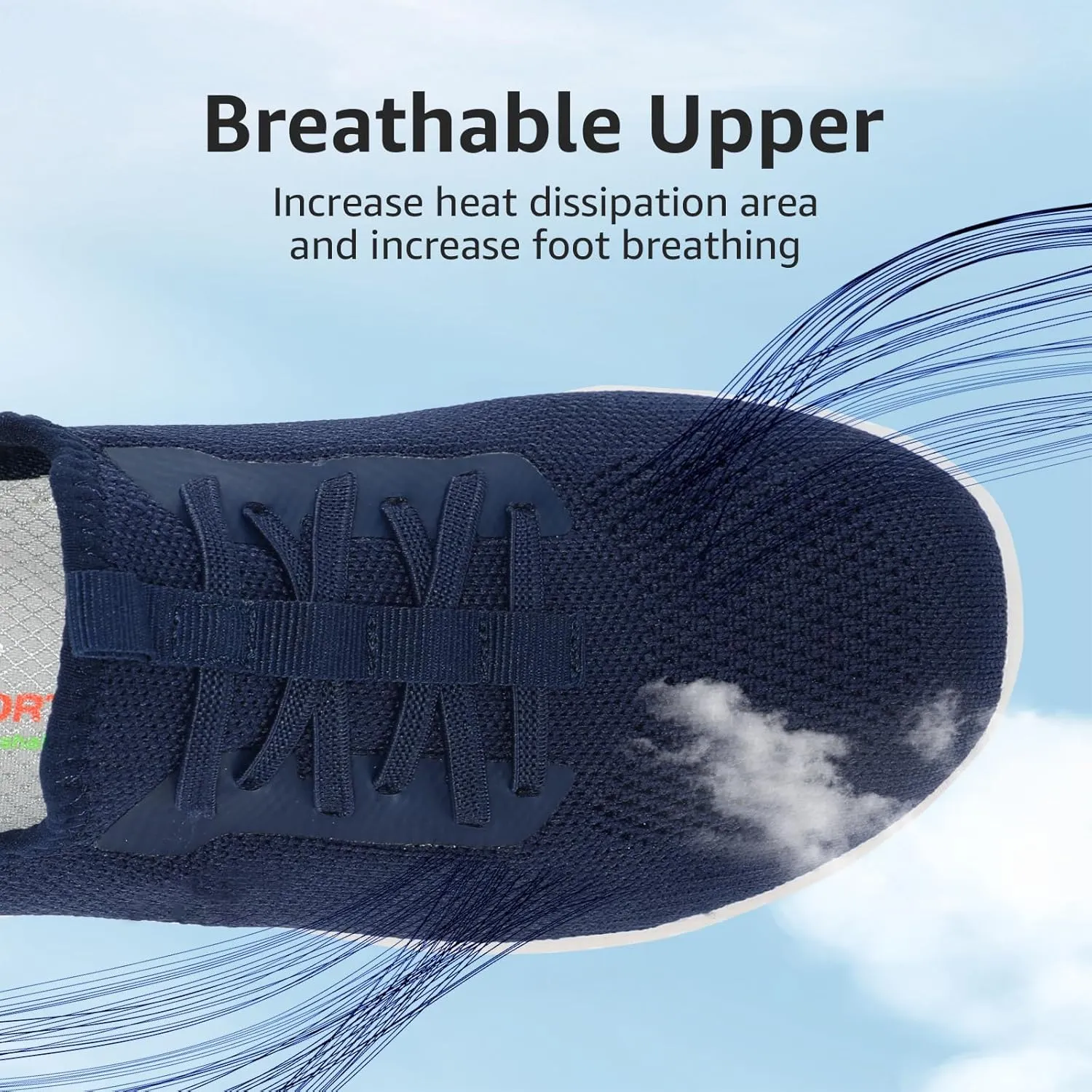 STQ Slip On Shoes Womens Orthopedic Walking Sneakers Lightweight Ladies Pregnancy Maternity Nurse Tennis Shoes for Plantar Fasciitis Relief Arch Support