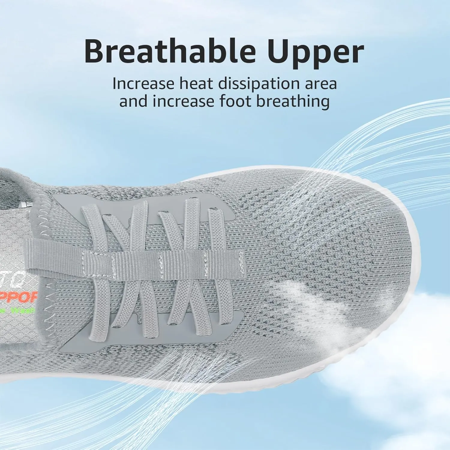 STQ Slip On Shoes Womens Orthopedic Walking Sneakers Lightweight Ladies Pregnancy Maternity Nurse Tennis Shoes for Plantar Fasciitis Relief Arch Support