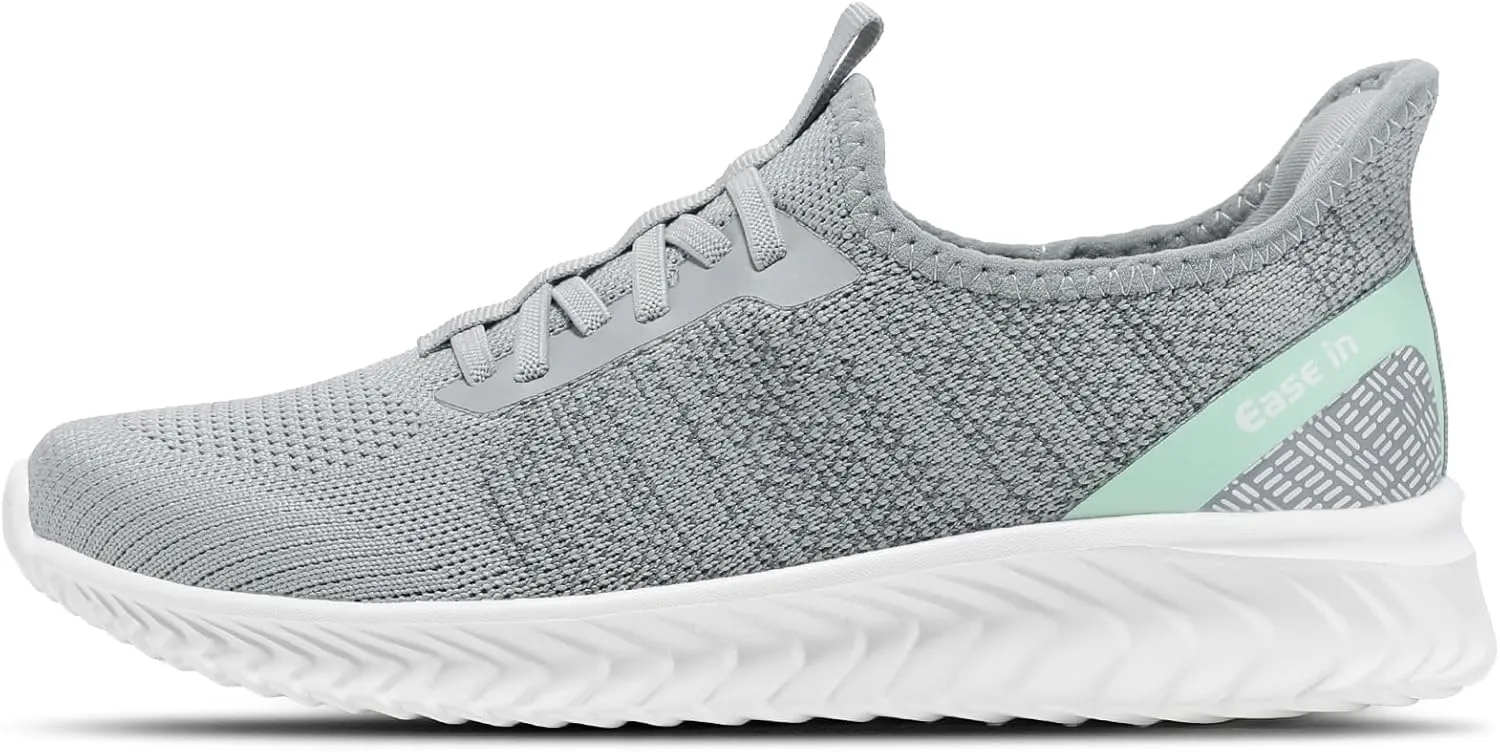STQ Slip On Shoes Womens Orthopedic Walking Sneakers Lightweight Ladies Pregnancy Maternity Nurse Tennis Shoes for Plantar Fasciitis Relief Arch Support