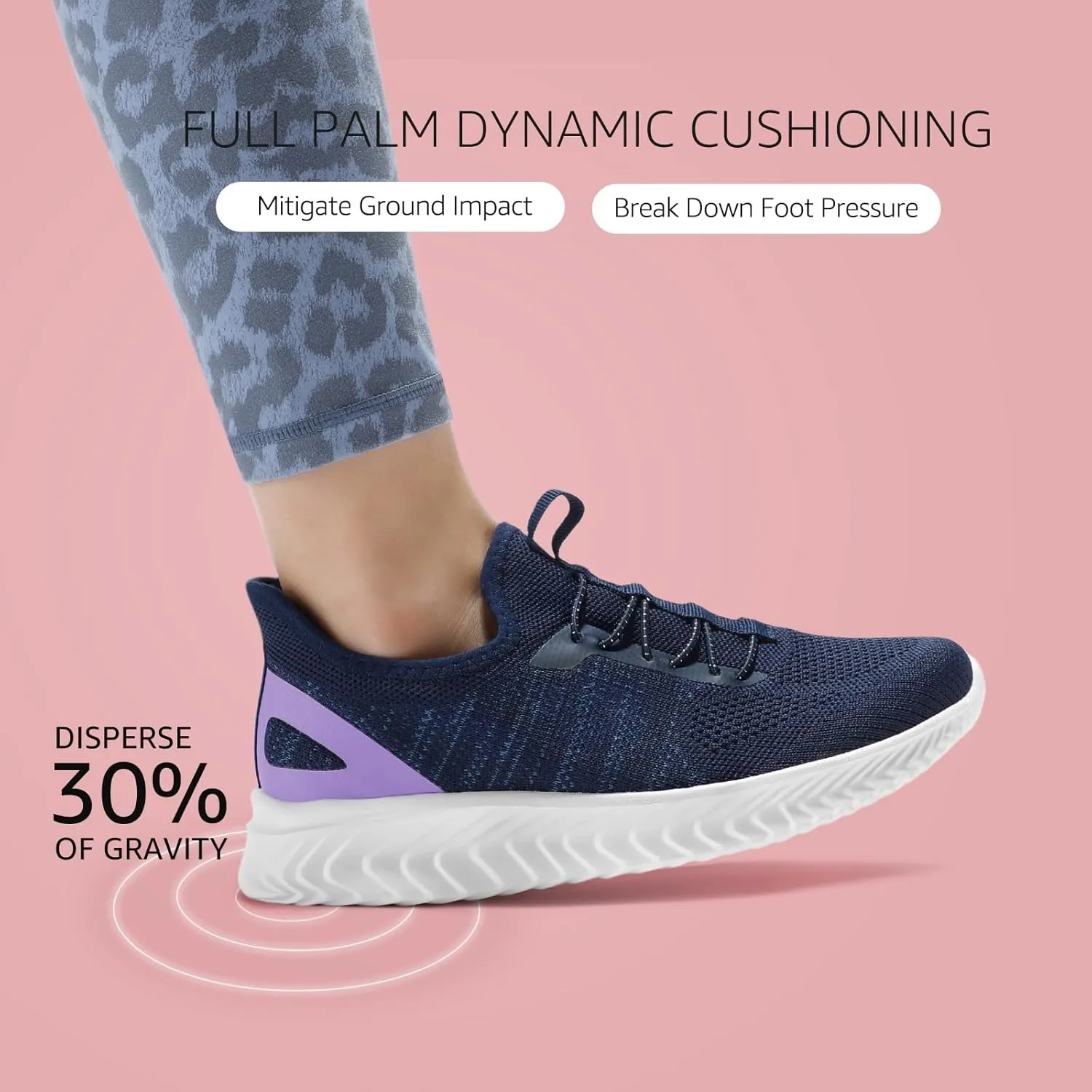 STQ Walking Shoes Women Wide Toe Box Slip on Sneakers with Maternity