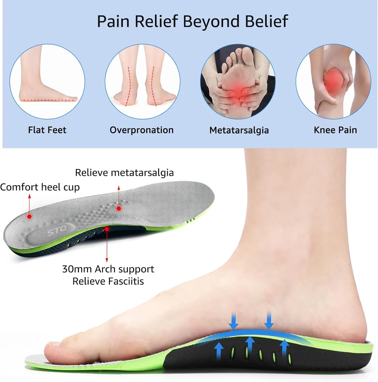 STQ Womens Orthopedic Walking Shoes Comfortable Slip on Sneakers for Plantar Fasciitis