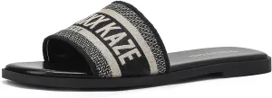 Stratuxx Kaze Women's Dressy Sandals Slip on Flat Summer Shoes Open Toe Slide Sandals for Women Size 5-11