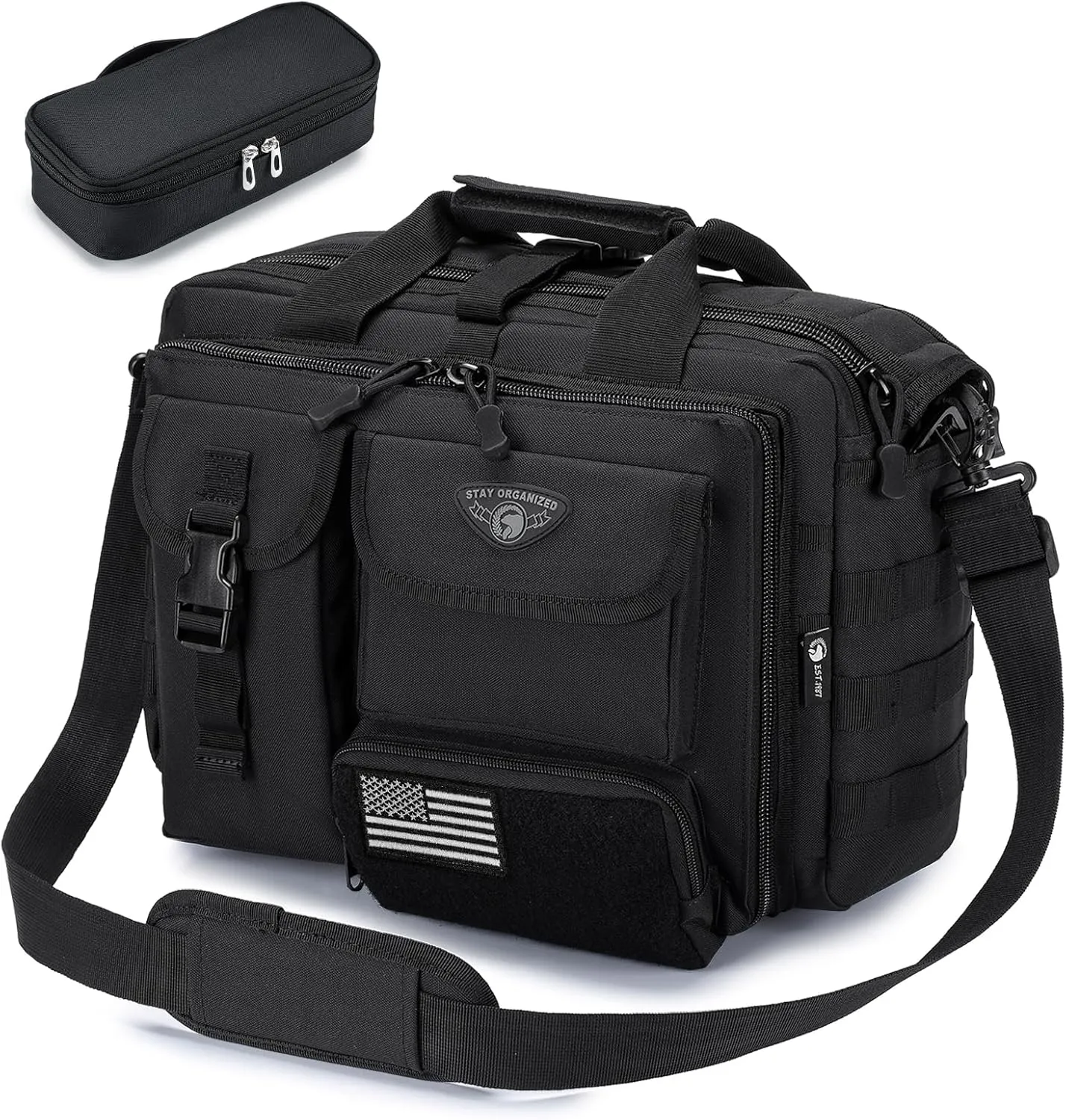 Stypos Tactical Messenger Bag 14 inch Briefcase for Man Military Laptop Bag Messenger Shoulder Bag Flight Bags for Pilots