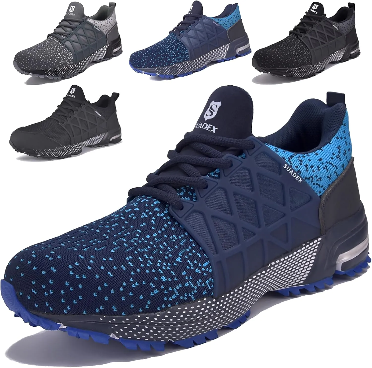 SUADEX Indestructible Steel Toe Shoes Men Women Safety Work Sneakers Comfortable Lightweight