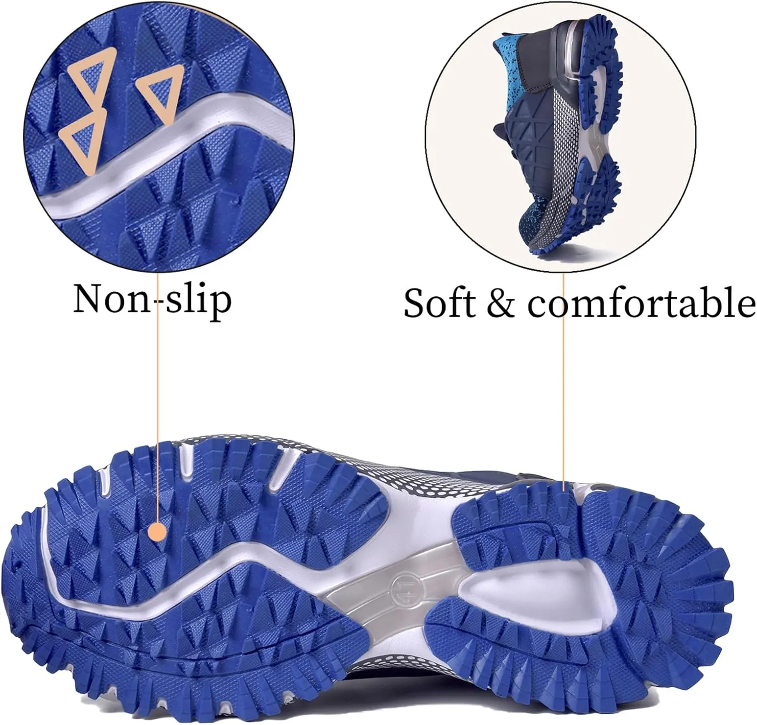 SUADEX Indestructible Steel Toe Shoes Men Women Safety Work Sneakers Comfortable Lightweight