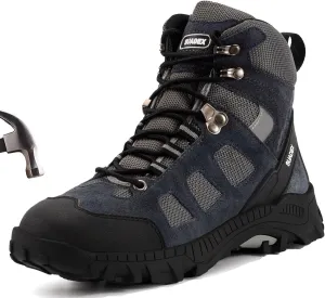 SUADEX Steel Toe Boots for Men Women Indestructible Non Slip Comfortable Work Boot Safety Construction Shoes