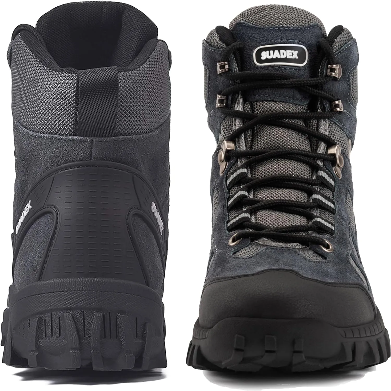 SUADEX Steel Toe Boots for Men Women Indestructible Non Slip Comfortable Work Boot Safety Construction Shoes