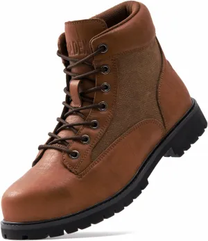SUADEX Steel Toe Boots for Men Women,Heat Resistant Indestructible Work Safety Boot Outdoor Protection Construction Shoes