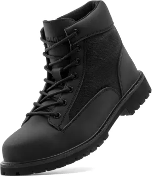 SUADEX Steel Toe Boots for Men Women,Heat Resistant Indestructible Work Safety Boot Outdoor Protection Construction Shoes