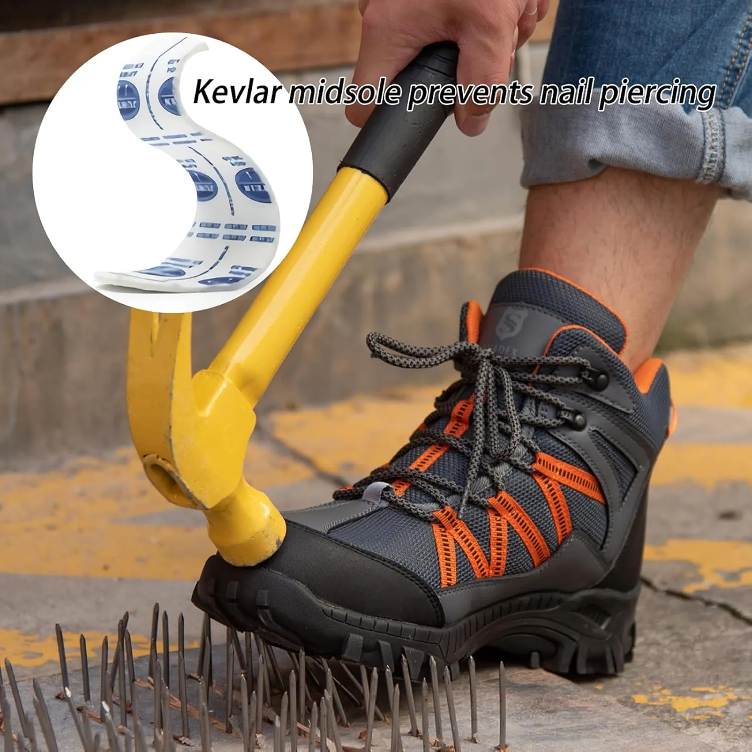 SUADEX Steel Toe Boots for Men Work Safety Indestructible Boots for Women Construction Shoes Composite Toe