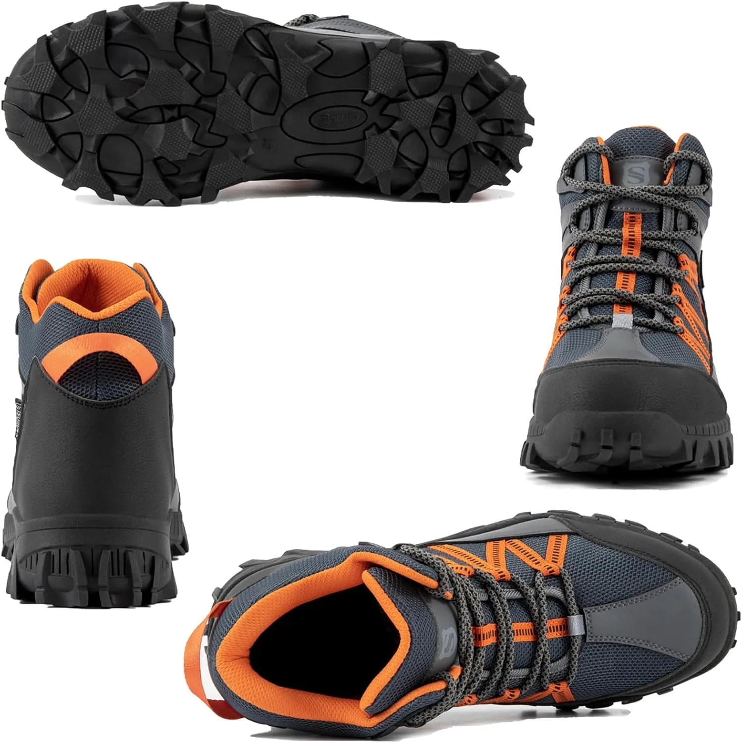 SUADEX Steel Toe Boots for Men Work Safety Indestructible Boots for Women Construction Shoes Composite Toe