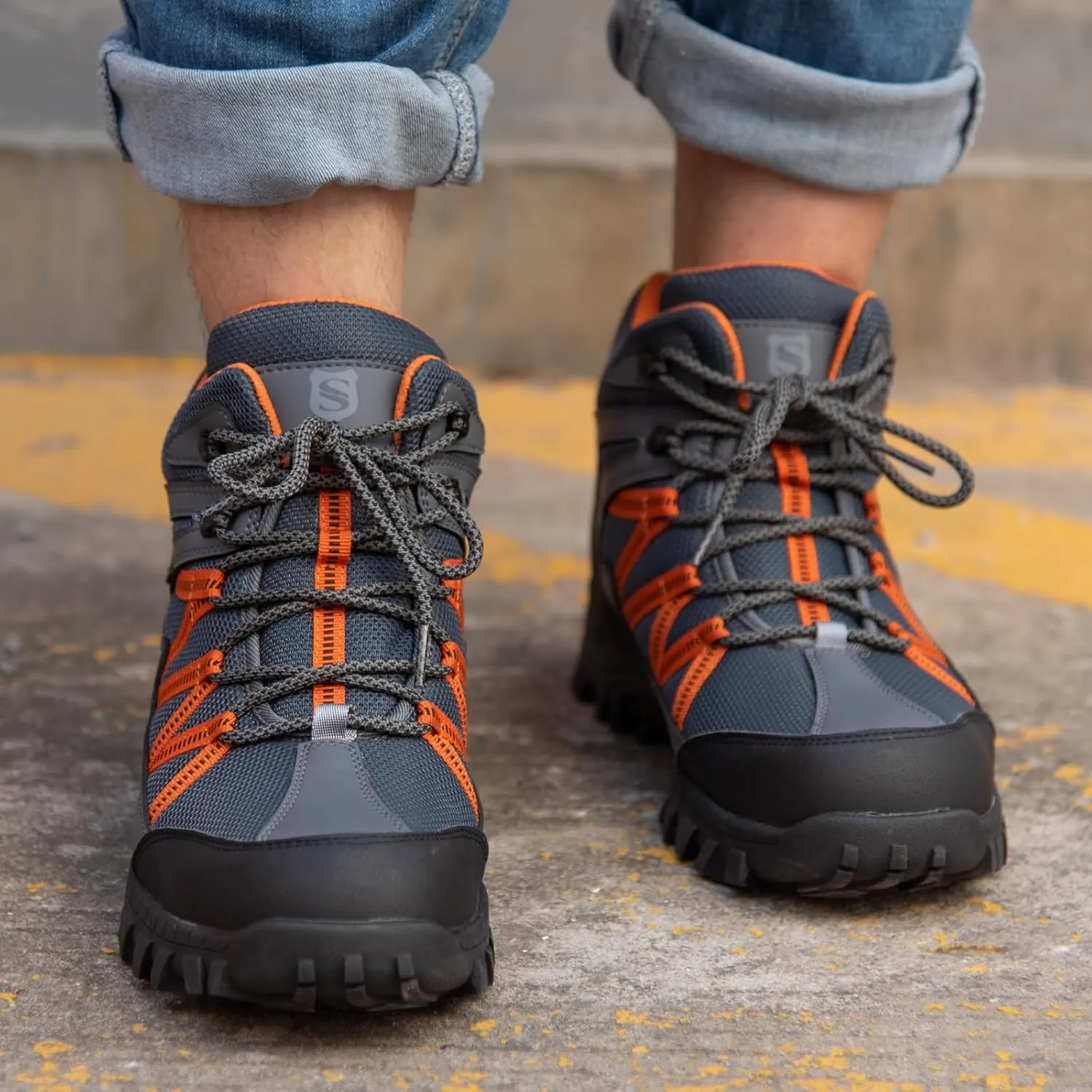 SUADEX Steel Toe Boots for Men Work Safety Indestructible Boots for Women Construction Shoes Composite Toe
