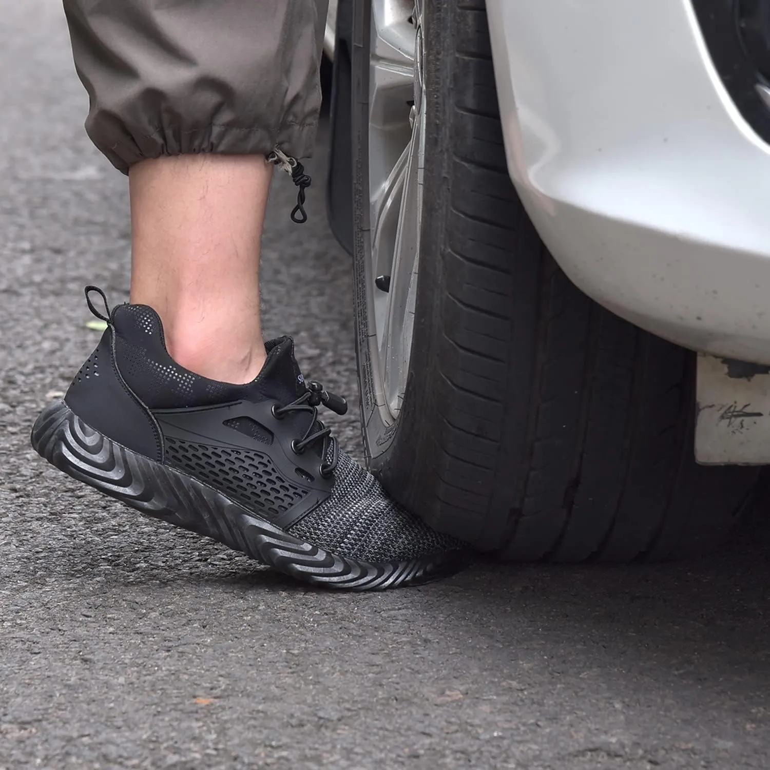 SUADEX Steel Toe Shoes Men Women Indestructible Work Safety Shoes Working Industrial Construction Sneakers