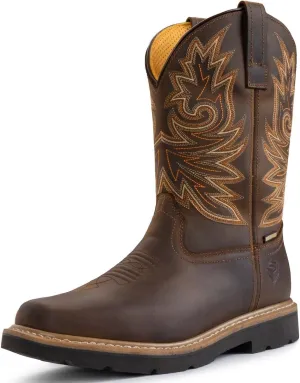 SUREWAY Square Toe Cowboy Boots for Men
