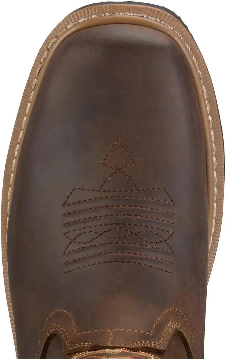 SUREWAY Square Toe Cowboy Boots for Men