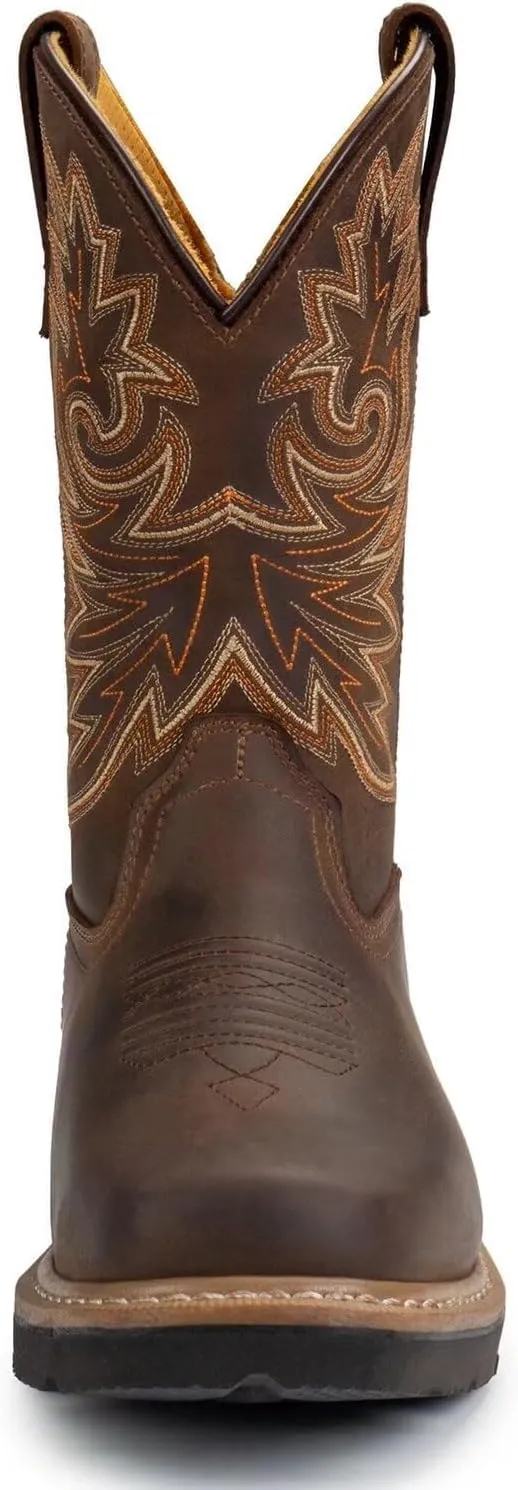 SUREWAY Square Toe Cowboy Boots for Men