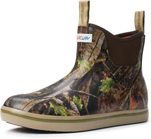 SUREWAY Women's Deck Boots Professional Non-Slip Fishing & Ankle Deck Boot Waterproof Rain Boots