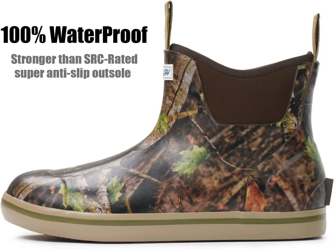SUREWAY Women's Deck Boots Professional Non-Slip Fishing & Ankle Deck Boot Waterproof Rain Boots