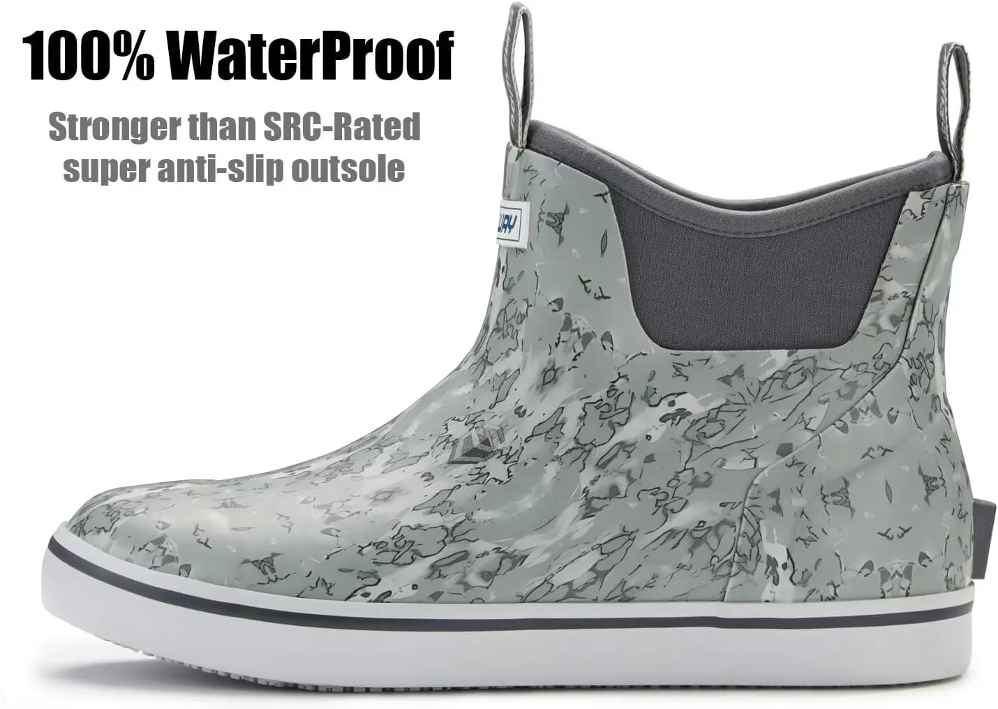 SUREWAY Women's Deck Boots Professional Non-Slip Fishing & Ankle Deck Boot Waterproof Rain Boots
