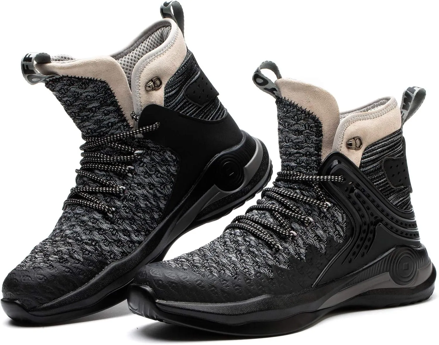 SYLPHID Steel Toe Boots for Men Safety Shoes for Women Work Sneakers Slip Resistant
