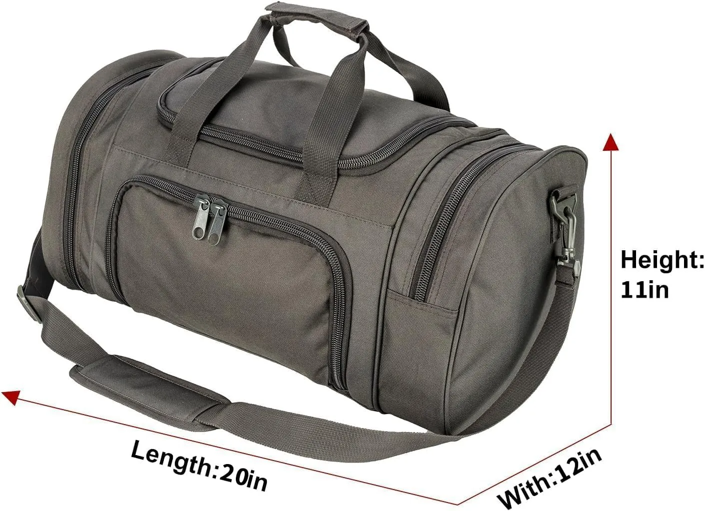 Tactical Travel Duffle Bag with Shoes Compartment Weekender Bags Carry On Overnight Bag For Men and Women Gym Sports Tote Pocket
