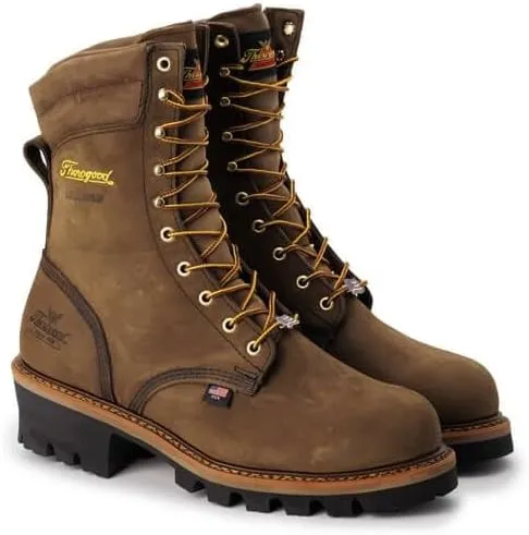 Thorogood V-Series 6” Waterproof Composite Toe Work Boots for Men - Premium Leather with Goodyear Storm Welt, Comfort Insole, and Chevron Traction Outsole; ASTM Rated