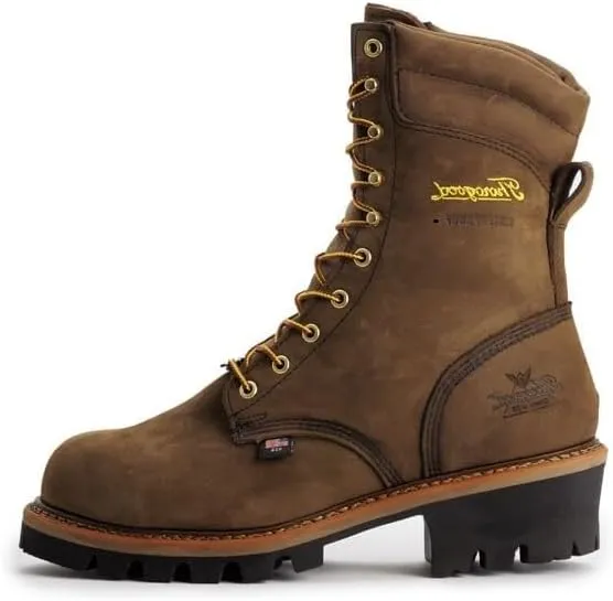 Thorogood V-Series 6” Waterproof Composite Toe Work Boots for Men - Premium Leather with Goodyear Storm Welt, Comfort Insole, and Chevron Traction Outsole; ASTM Rated