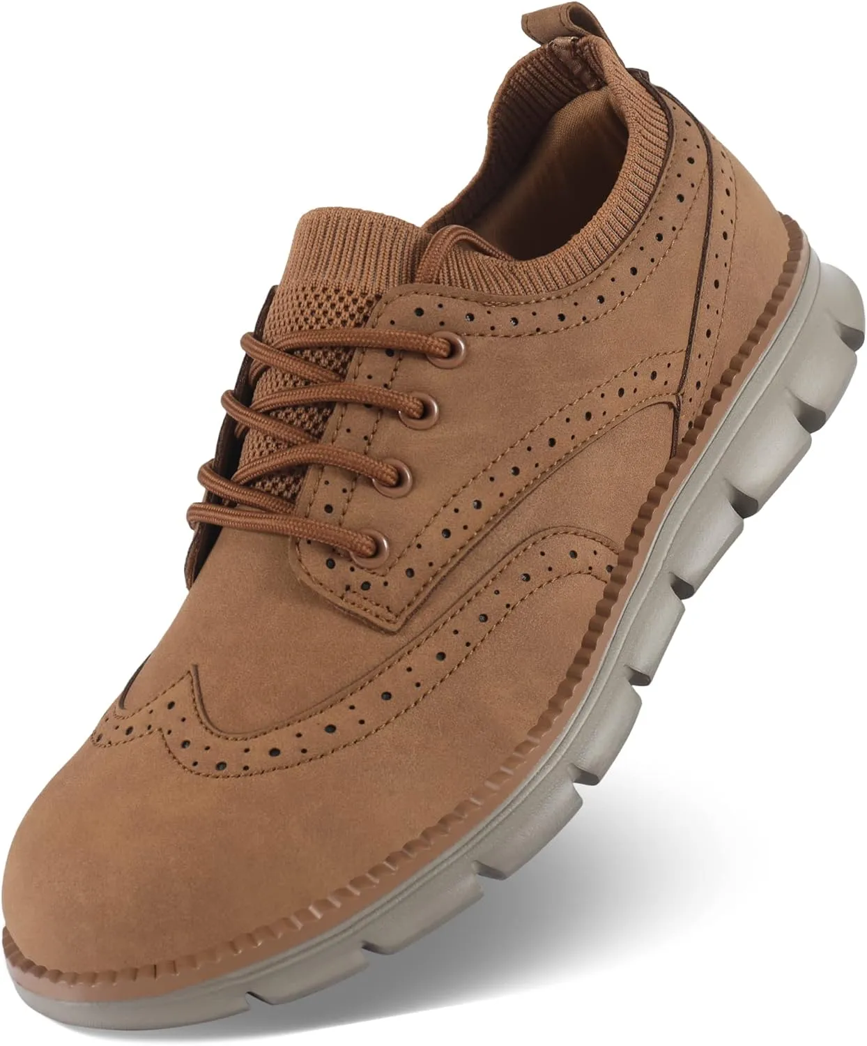 TM WILL Shoes for Men Classic Dress Shoes Men's Shoes Men's Lace Up Loafers Comfortable & Light-Weight