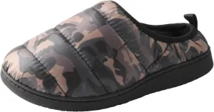 TMA EYES Winter Outdoor Slippers Memory Foam Slip On Indoor House Shoes Loafers