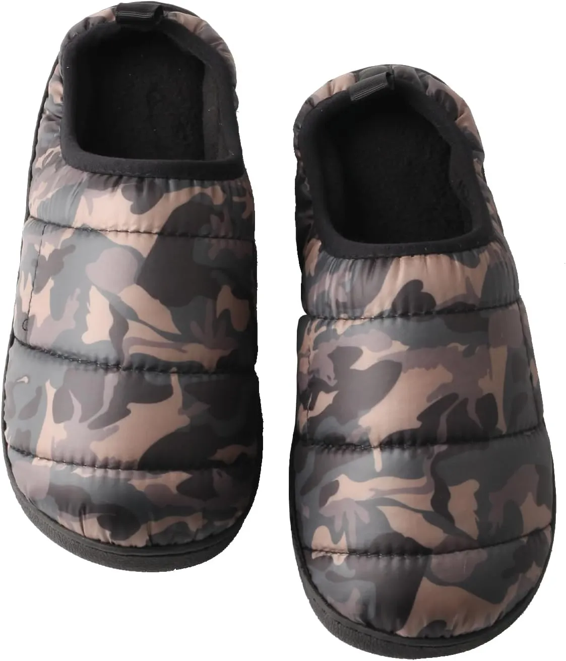 TMA EYES Winter Outdoor Slippers Memory Foam Slip On Indoor House Shoes Loafers