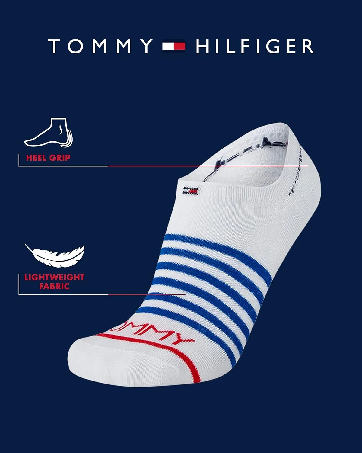 Tommy Hilfiger Men's Athletic Socks - Cushion Sport Liners (6 Pack)