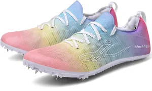 Track and Field Shoes for Men Women Kids Running Athletic Sneakers Breathable Comfortable Sprinting Racing Shoes