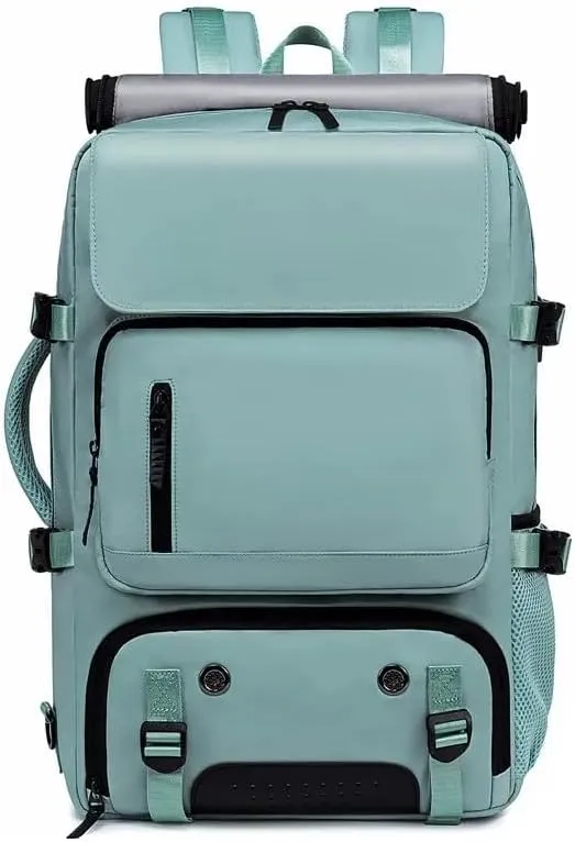 Travel Backpack for Men Women, Personal Item Travel Bag with Multi-Pockets, Carry on Backpack Fits 17.3/15.6inch Laptop (Blue, 17.3 inch)