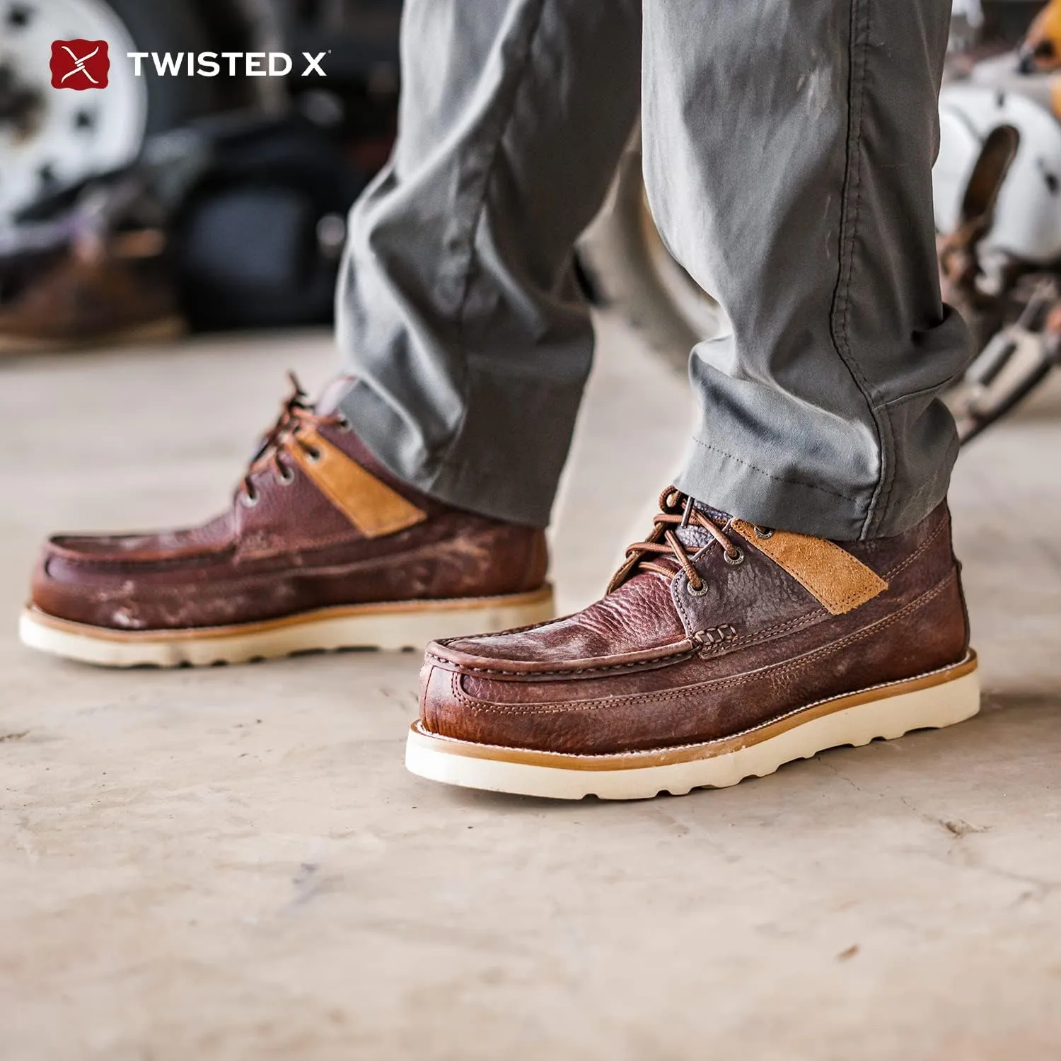 Twisted X Men's 4" Work Wedge Sole Boots Steel Toe