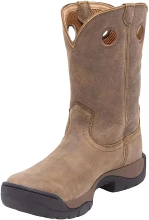 Twisted X Men’s Work Boot - K Toe All-Around Boots Designed with Air-Mesh Lining, Compression- EVA Midsole, Rubber Outsole, and Full-Grain Oiled Leather Vamp and 11” Shaft