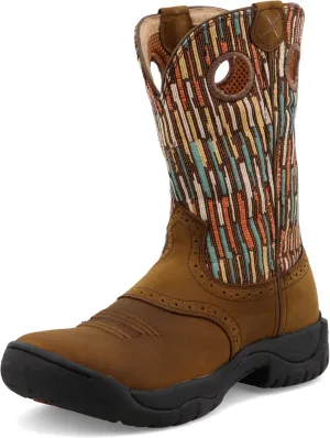 Twisted X Women's 9" All Around Work Boot - Versatile Women's Western Work Boots - Water Resistant Oiled Leather Shaft, Made for Barn Use