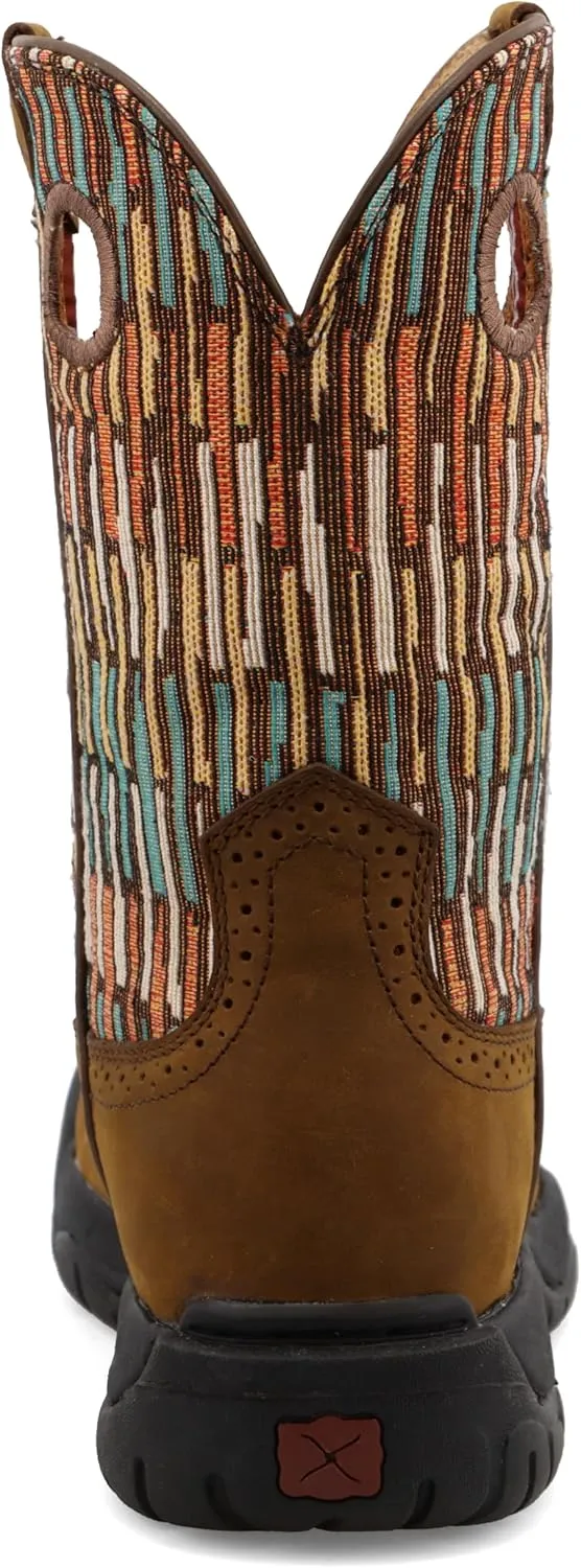 Twisted X Women's 9" All Around Work Boot - Versatile Women's Western Work Boots - Water Resistant Oiled Leather Shaft, Made for Barn Use