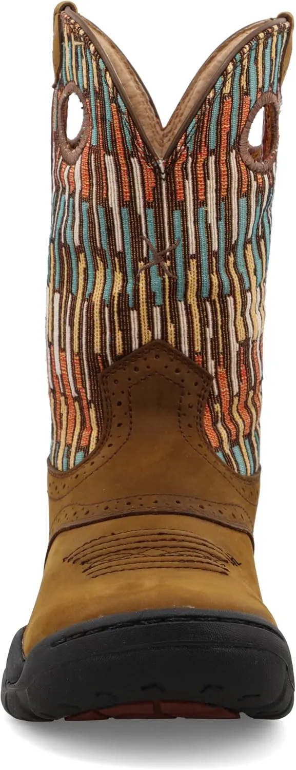 Twisted X Women's 9" All Around Work Boot - Versatile Women's Western Work Boots - Water Resistant Oiled Leather Shaft, Made for Barn Use